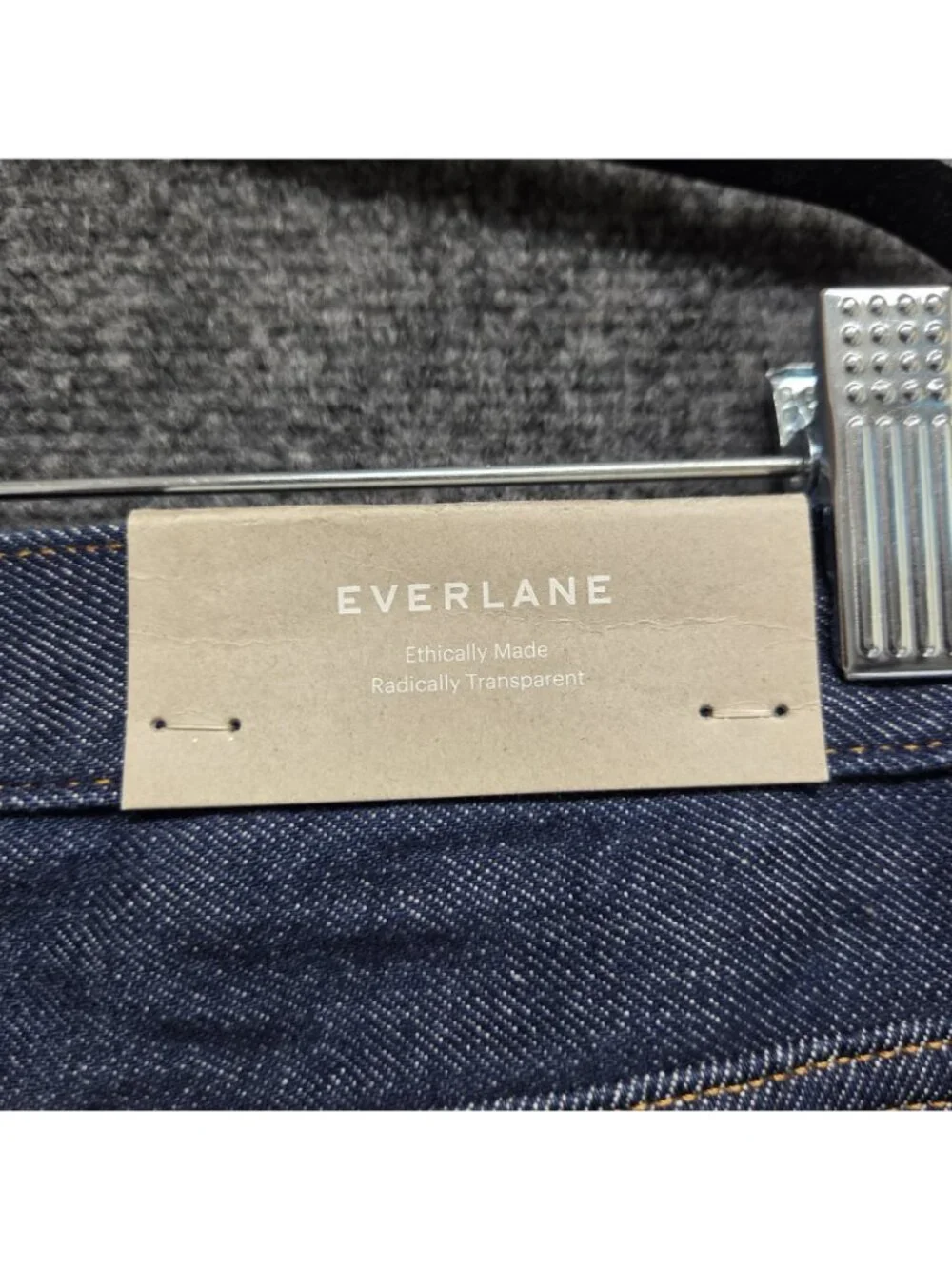 Everlane Selvedge Loose Straight Jeans Mens 32x30 Indigo Rinse Organic Cotton